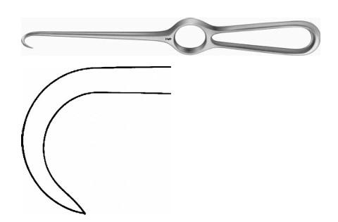 КОХЕР РЕТРАКТОР 1-ЗУБ. ГОСТР. 220MM